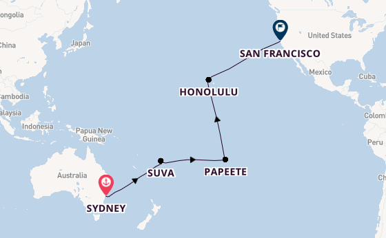 Pacific Horizons – Sydney to San Francisco