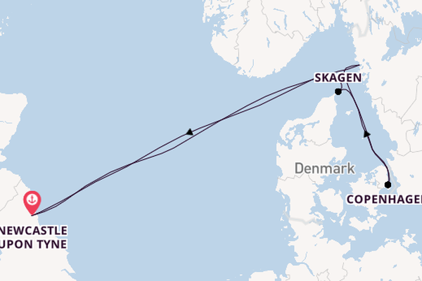 8 day journey from Newcastle upon Tyne