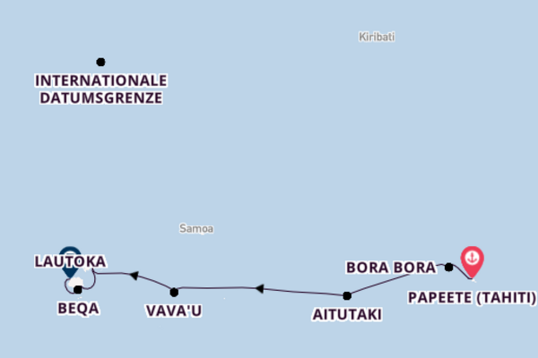 Wundervolle Kreuzfahrt über Bora Bora nach Lautoka