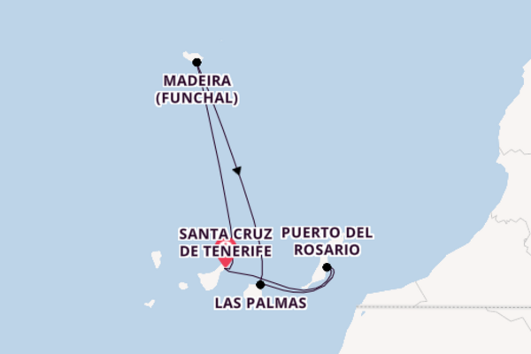 Mesmerising expedition from Santa Cruz de Tenerife with P&O Cruises