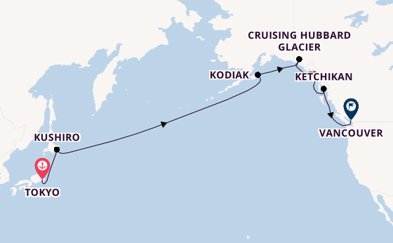 Transpacific from Tokyo, Japan with the Westerdam