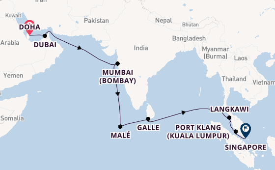 Luxury Minarets to Mindalas Cruise With Doha Stay