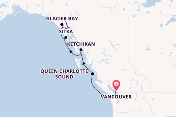 Seabourn Quest 8  Vancouver-Juneau