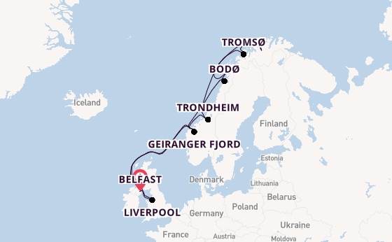 17 day cruise with the Ambition to Belfast