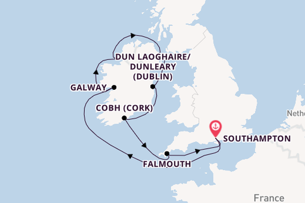British Isles from Southampton, England with the Caribbean Princess