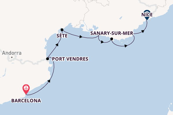 Western Mediterranean from Barcelona, Spain with the Azamara Journey