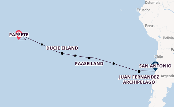 Polynesië vanaf Papeete, Frans-Polynesië met de Seabourn Pursuit