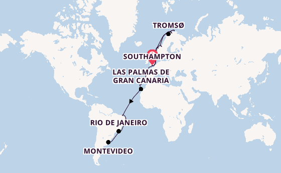 Transatlantic from Southampton, England with the Majestic Princess