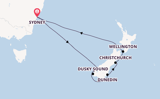 Nieuw Zeeland vanaf Sydney, Australië met de Anthem of the Seas®