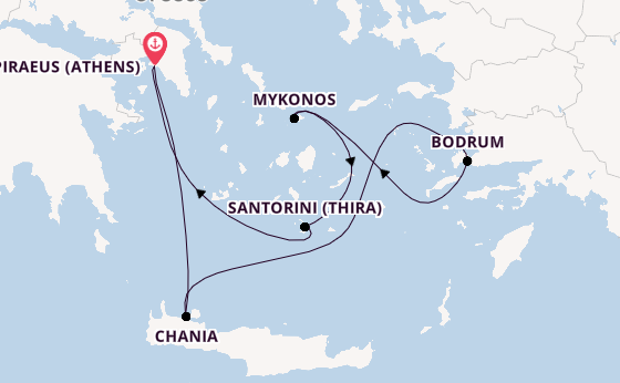 Greek Isles and Mykonos Overnight 