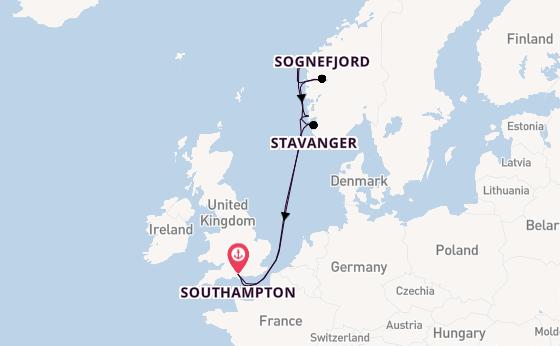 Norway from Southampton, England with the Regal Princess