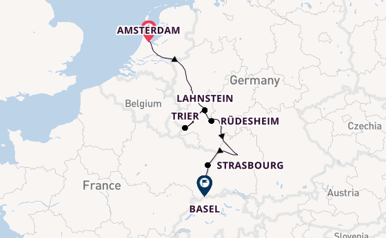 Rhine River, Europe from Amsterdam, Netherlands with the AmaPrima