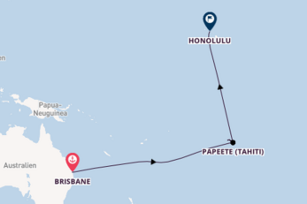 16-tägige Kreuzfahrt bis Honolulu