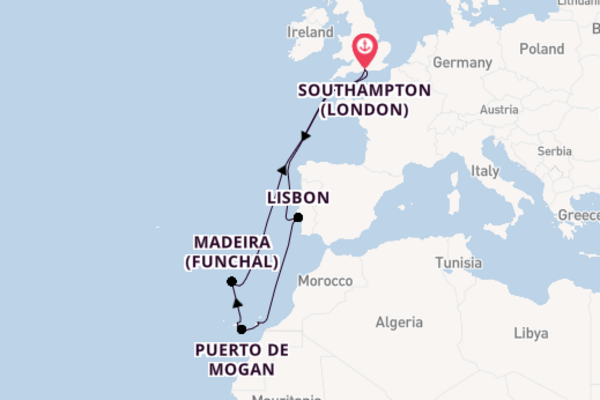 13 day journey on board the Ventura from Southampton (London)