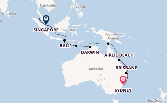 Australia from Sydney, Australia with the Grand Princess