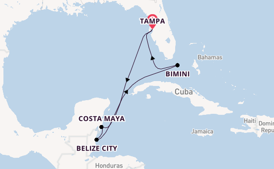 Caribbean vanaf Tampa, Verenigde Staten met de Celebrity Constellation