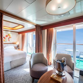 Come aboard the undefined and discover one of 88 cabin categories on a total of 15 decks that can accommodate 3078 passengers. Choose your dream cabin and feel at home on board the undefined!