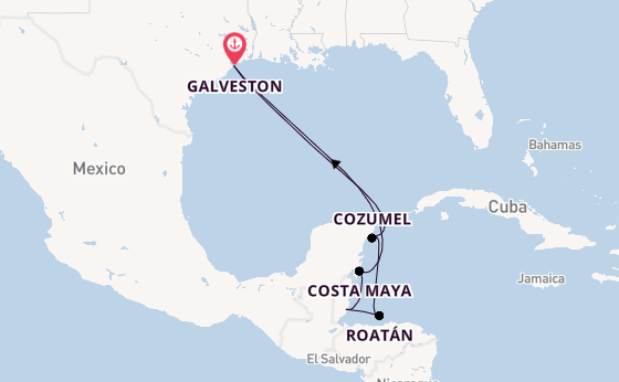 Westelijke Caraïben vanaf Galveston, Verenigde Staten met de Norwegian Prima