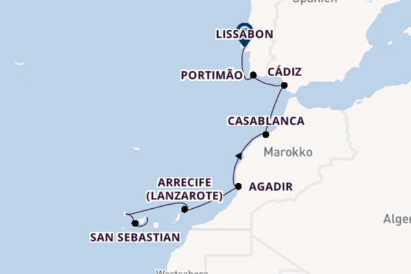 Vasco da Gama - Erholung auf Teneriffa & Kreuzfahrt nach Lissabon