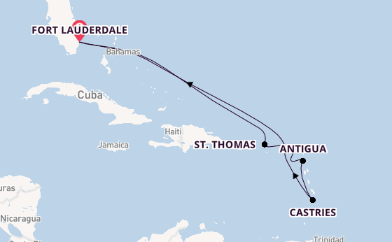 Caribbean vanaf Fort Lauderdale, Verenigde Staten met de Enchanted Princess