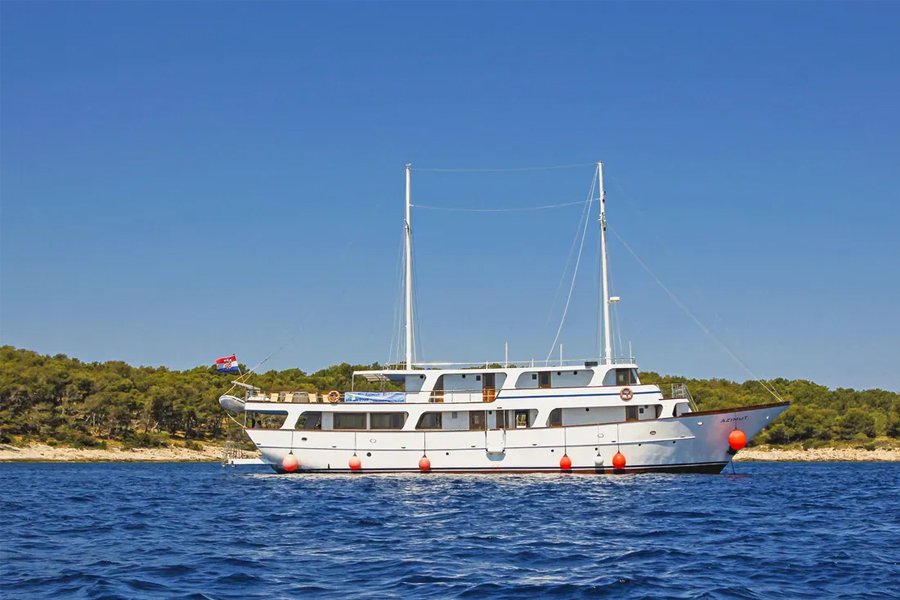 at sea