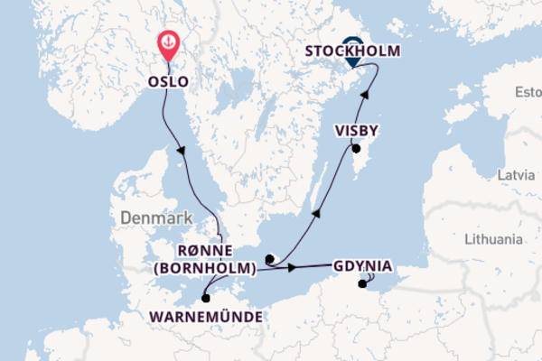 7 day trip from Oslo to Stockholm