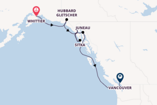 Erkunden Sie 8 Tage Juneau und Vancouver