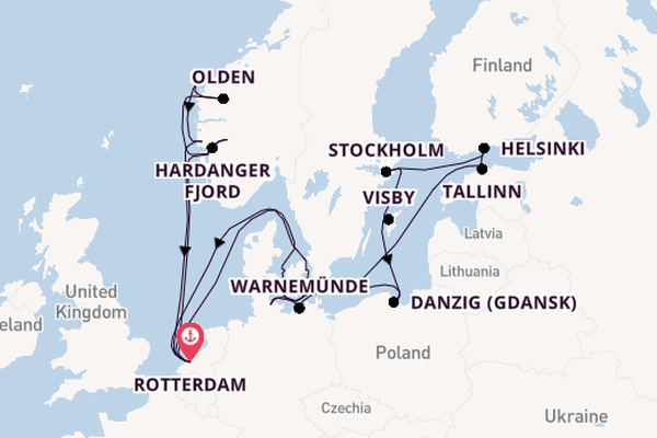 Norway from Rotterdam, Netherlands with the Rotterdam