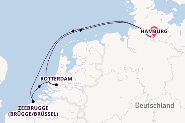 Westeuropa ab Hamburg auf AIDAprima