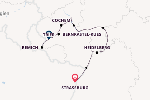 Von Straßburg über Koblenz in 7 Tagen