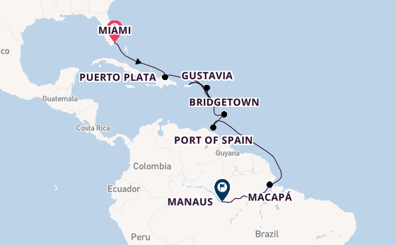 Caribbean vanaf Miami, Verenigde Staten met de EXPLORA I