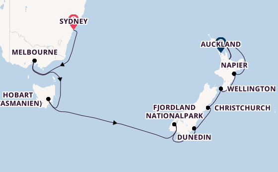 Australien und Neuseeland ab Sydney auf der Sapphire Princess