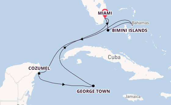 Caribbean from Miami, Florida with the Celebrity Xcel