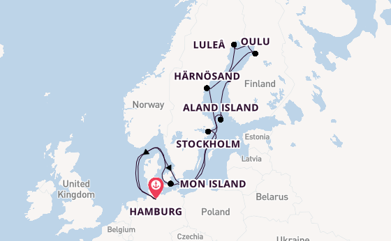 Europe from Hamburg, Germany with the HANSEATIC nature