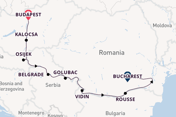 Danube River, Europe from Budapest, Hungary with the Viking Ullur