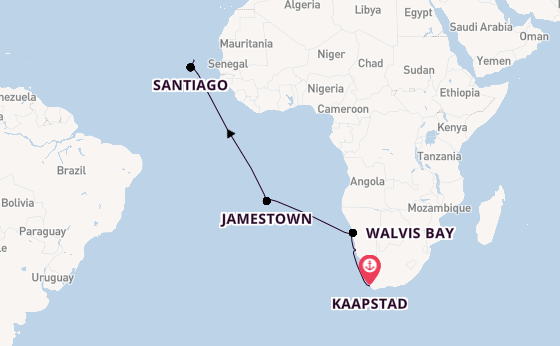 Zuidelijk Afrika vanaf Kaapstad, Zuid-Afrika met de HANSEATIC nature