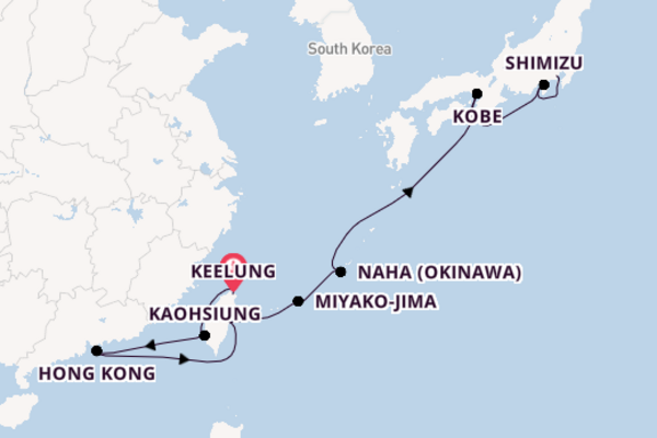 East Asia From Keelung with the Norwegian Spirit 