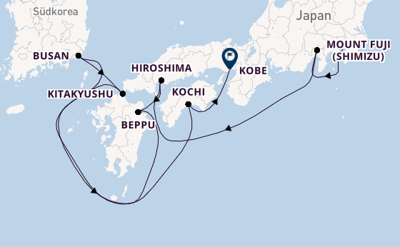 Japan ab Tokio, Japan auf der Azamara Pursuit