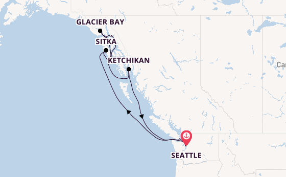 Alaska & West Canada from Seattle, Washington, USA with the Norwegian Joy