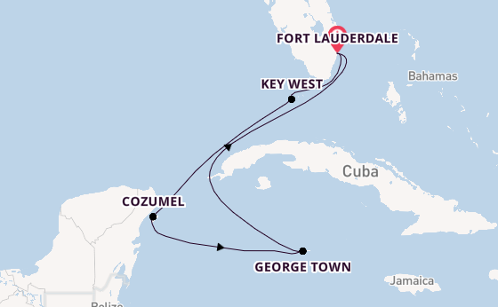 Westelijke Caraïben vanaf Fort Lauderdale, Verenigde Staten met de Celebrity Silhouette