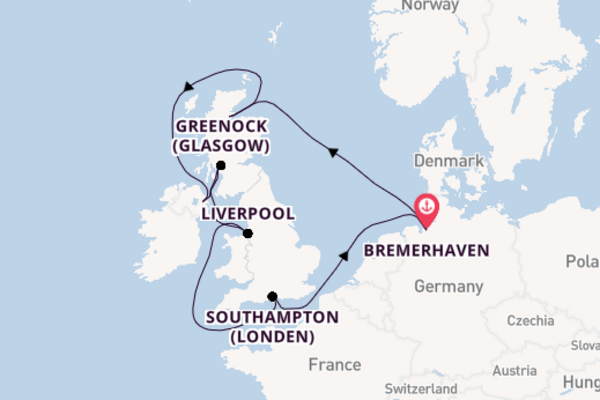 11daagse cruise met de Mein Schiff 3 vanuit Bremerhaven