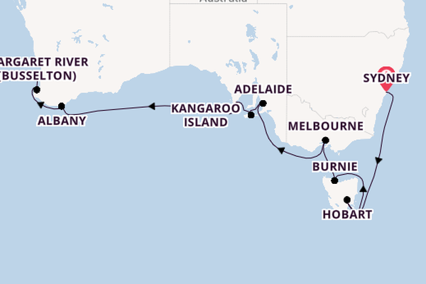 Australia from Sydney, Australia with the Seabourn Quest