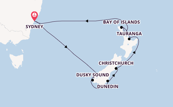 Neuseeland ab Sydney auf der Celebrity Edge