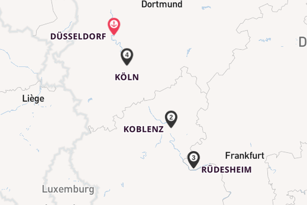 In 5 Tagen nach Düsseldorf
