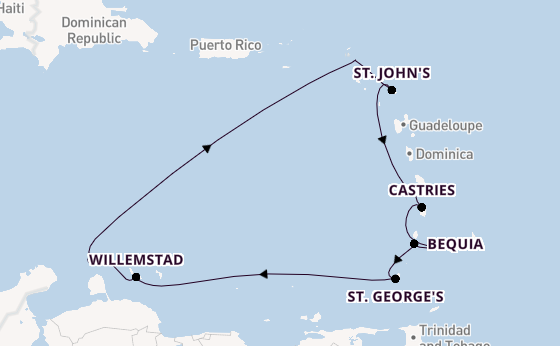 Zuidelijke Caraïben vanaf Bridgetown, Barbados met de Silver Spirit