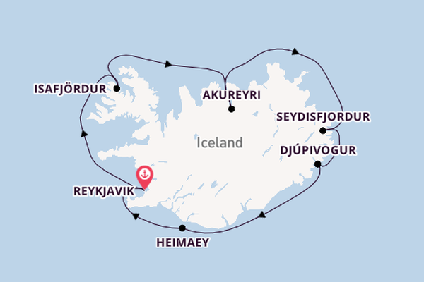 Arctic from Reykjavik, Iceland with the Viking Mira