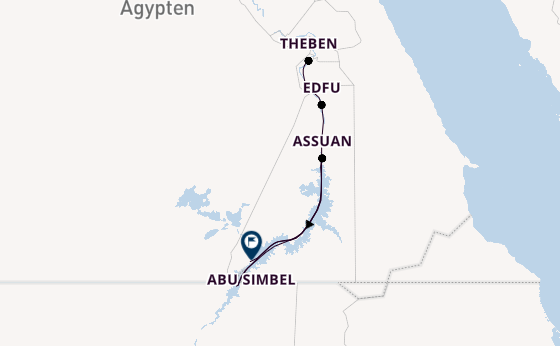 Afrika ab Deutschland auf der Steigenberger First-Class Nilschiff