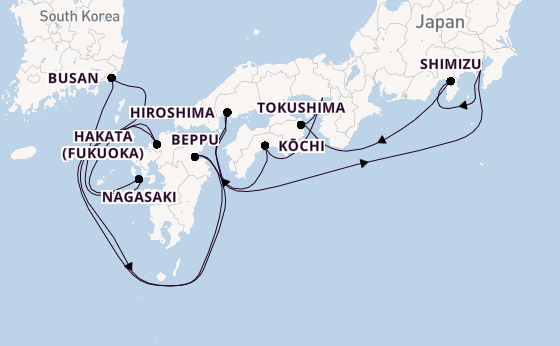 Japan from Tokyo, Japan with the Seven Seas Explorer