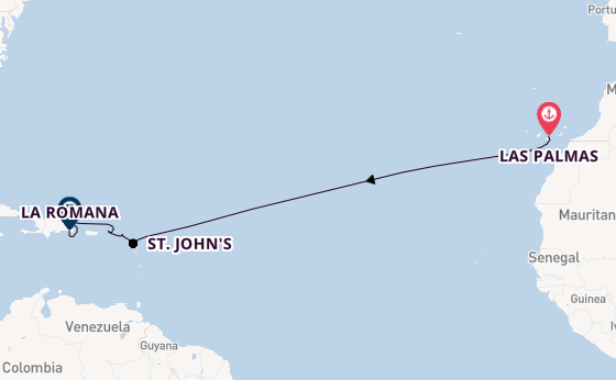 Caribbean vanaf Las Palmas met AIDAprima