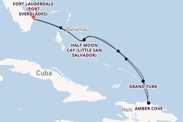 Caribbean from Fort Lauderdale (Port Everglades), Florida with the Nieuw Amsterdam